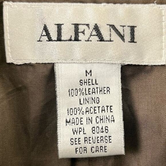 Vintage Alfani Medium Western Suede Shirt Shacket Snap Up Leather Frills Cowboy - Picture 2 of 9